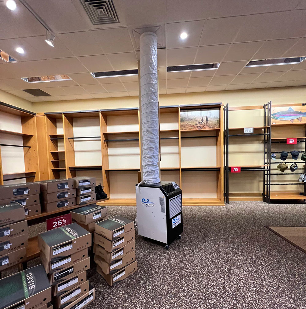 spot cooler installed in Charlotte retail store